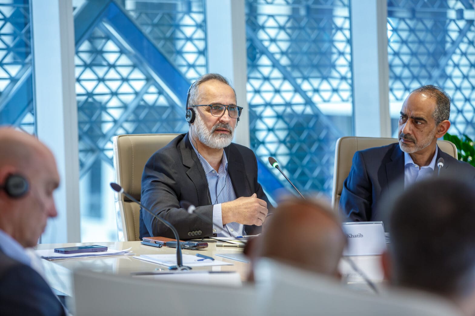Discussion with Moaz al khatib